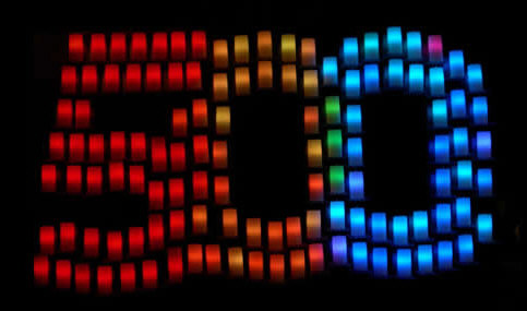Die Zahl 500 aus Lounge Light LED-Kerzen