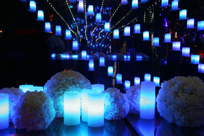 Lounge Light LED-Kerzen in blau